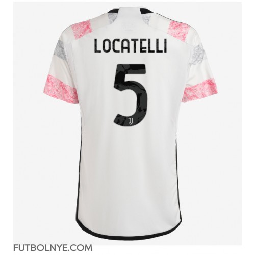 Camiseta Juventus Manuel Locatelli #5 Visitante Equipación 2023-24 manga corta